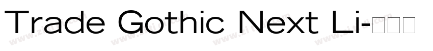 Trade Gothic Next Li字体转换